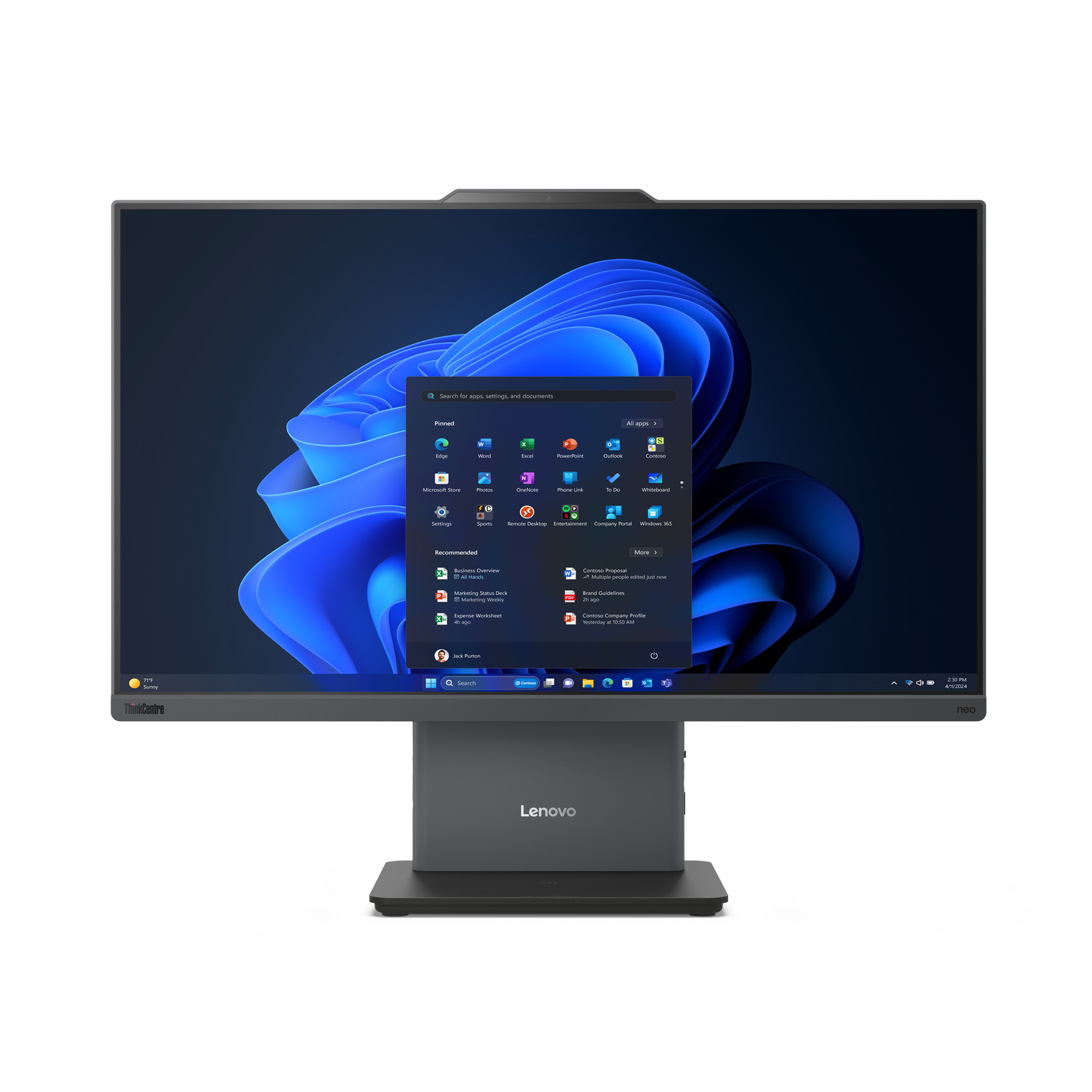 Lenovo ThinkCentre neo 50a 24 Gen 5 All In One with Intel® Core™ i5, 8GB RAM and storage