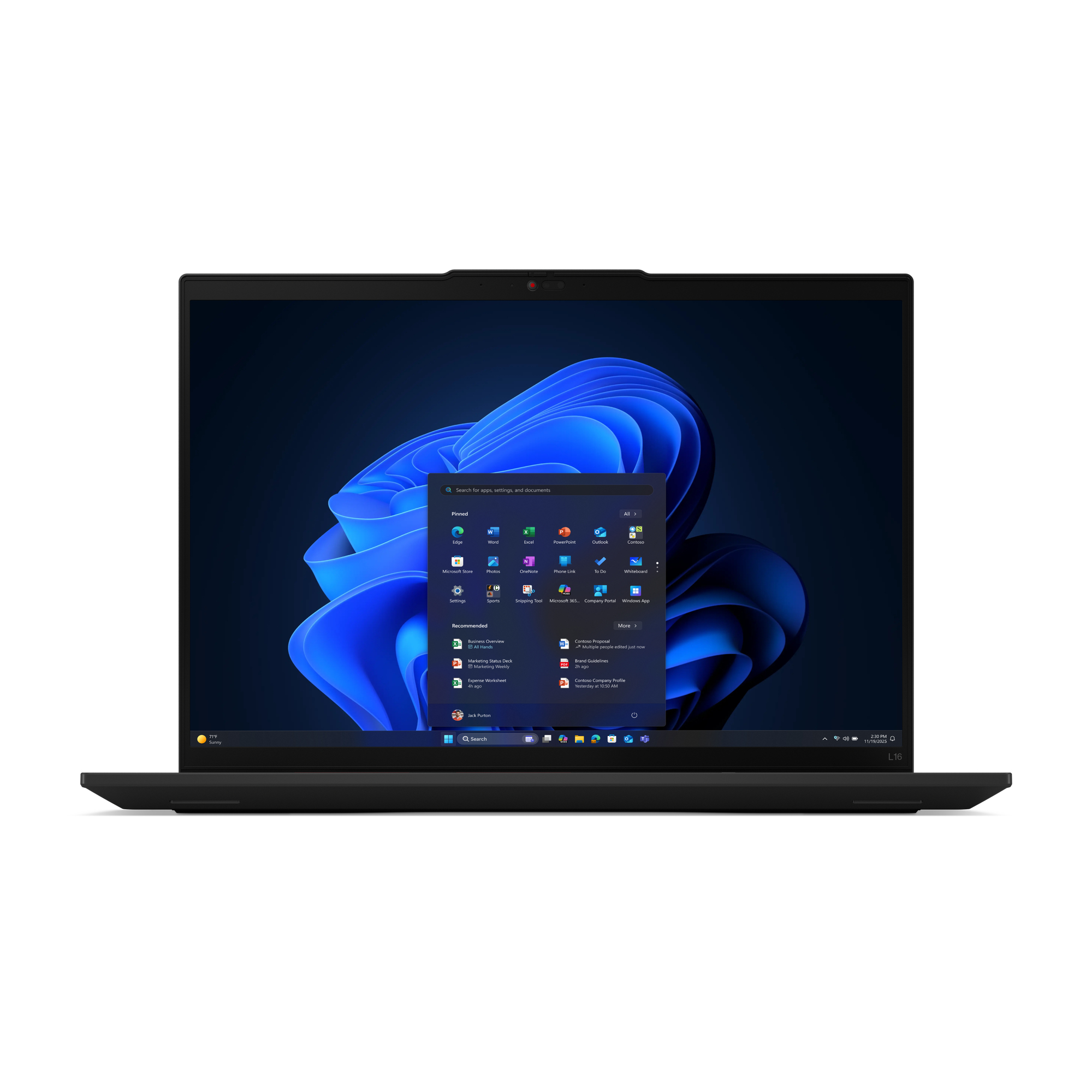 Lenovo ThinkPad L16 Gen 2 (Intel) Business & Performance UK with Intel Core Ultra 7, 16GB RAM and storage