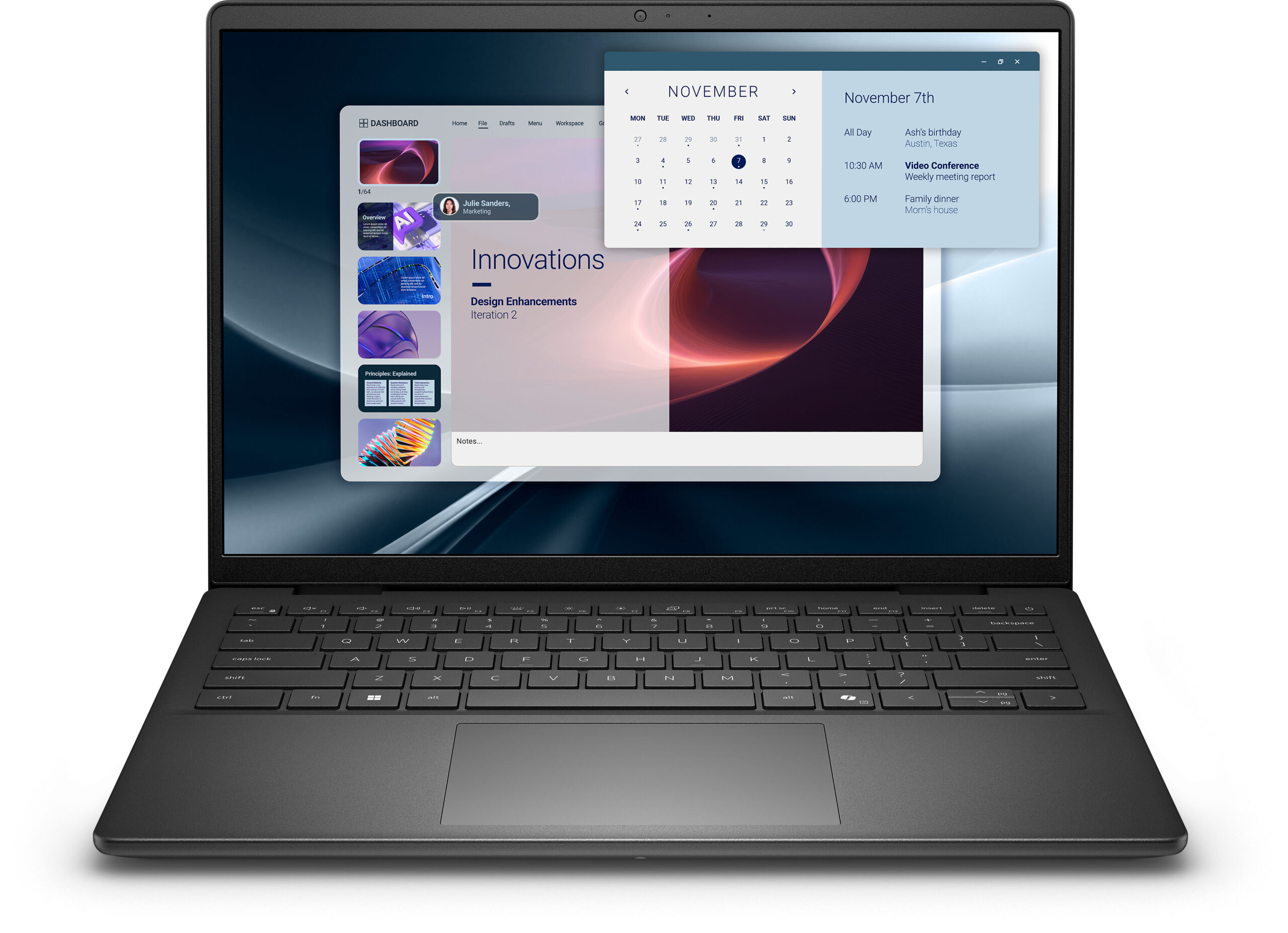 DELL Pro 14 Essential PV14255 Business & Performance UK with AMD Ryzen™ 7, 16GB RAM and storage