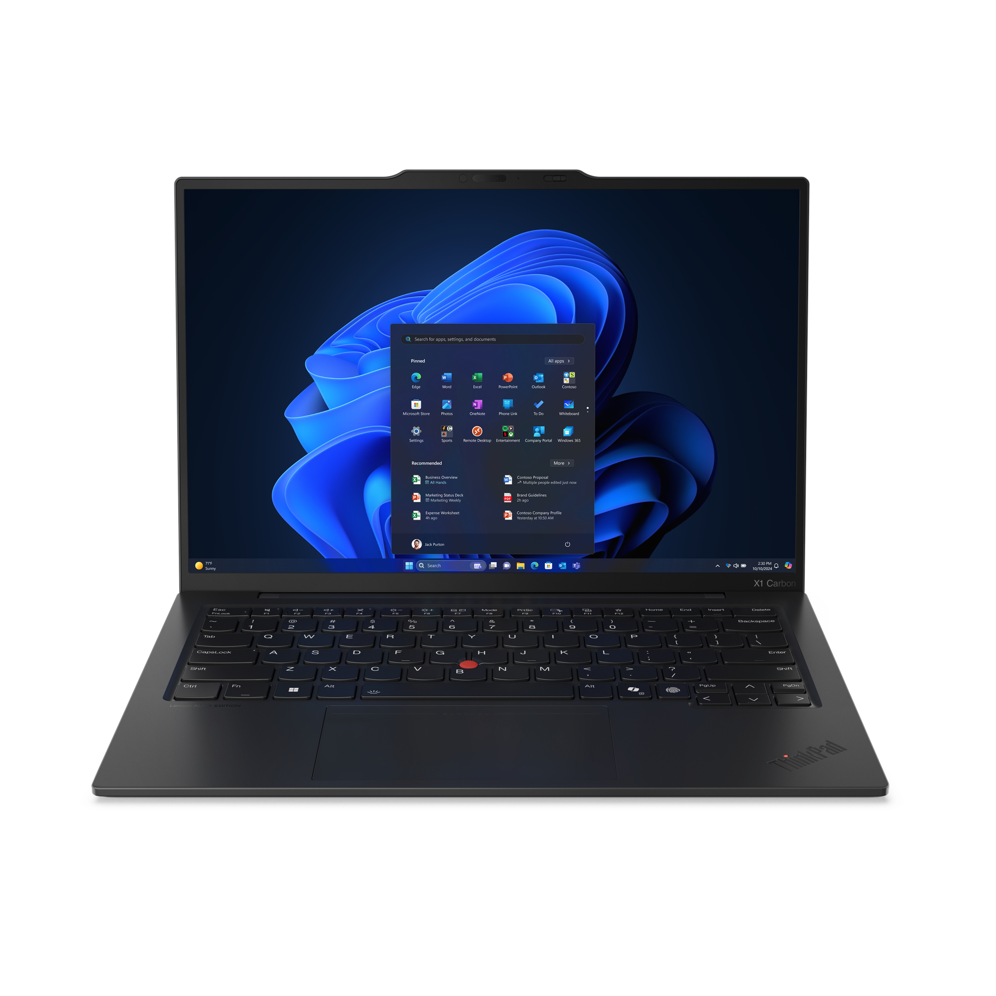 Lenovo ThinkPad X1 Carbon Gen 13 Aura Edition Copilot+ PC Business & Performance UK with Intel Core Ultra 7, 32GB RAM