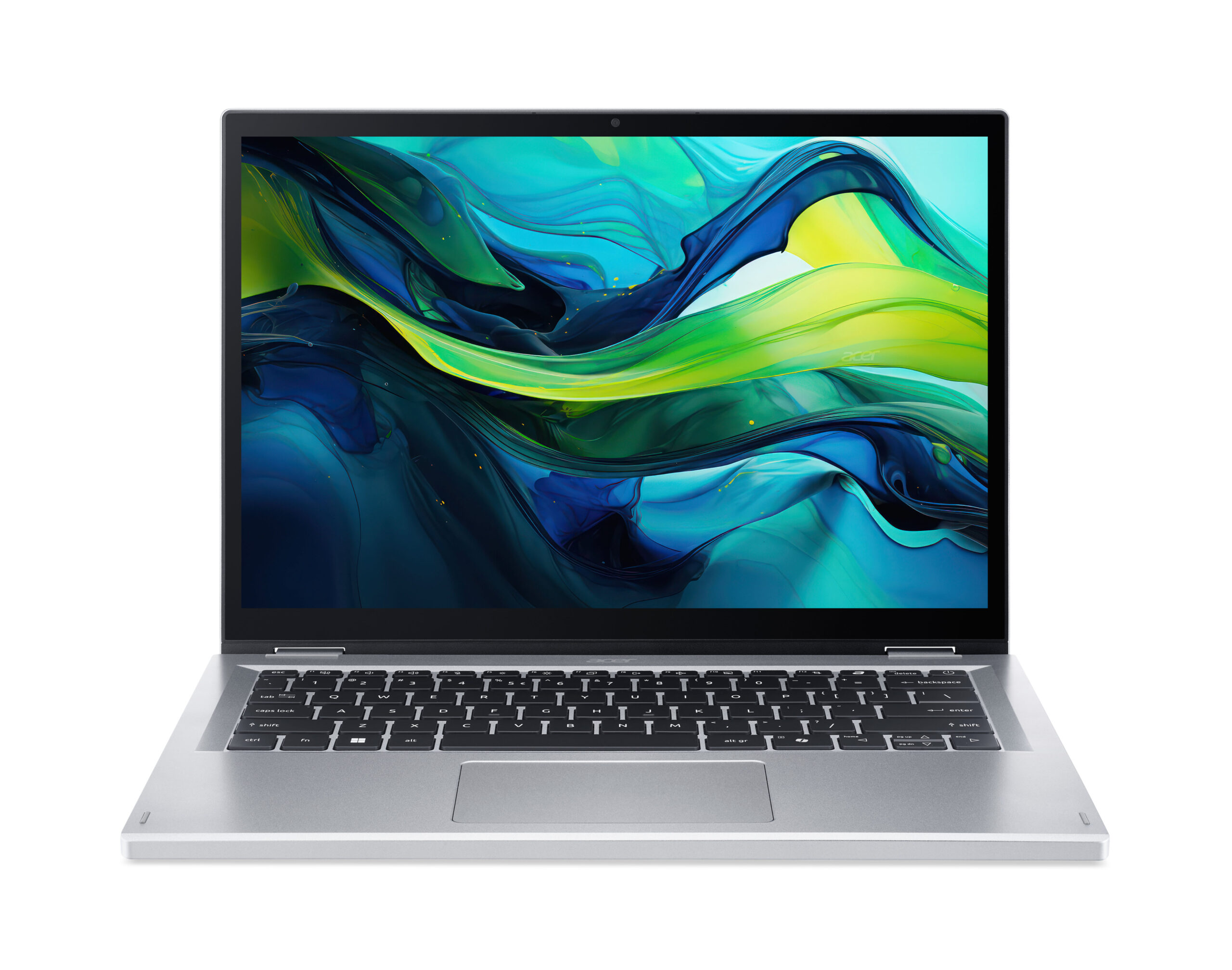 Acer Aspire Go Spin 14 AGSP14-31PT-C32Y Intel® N N150 Hybrid (2-in-1) 35.6 cm (14″) Touchscreen WUXGA 4 GB LPDDR5-SDRAM 128 GB Flash Wi-Fi 6 (802.11ax) Windows 11 Home Silver