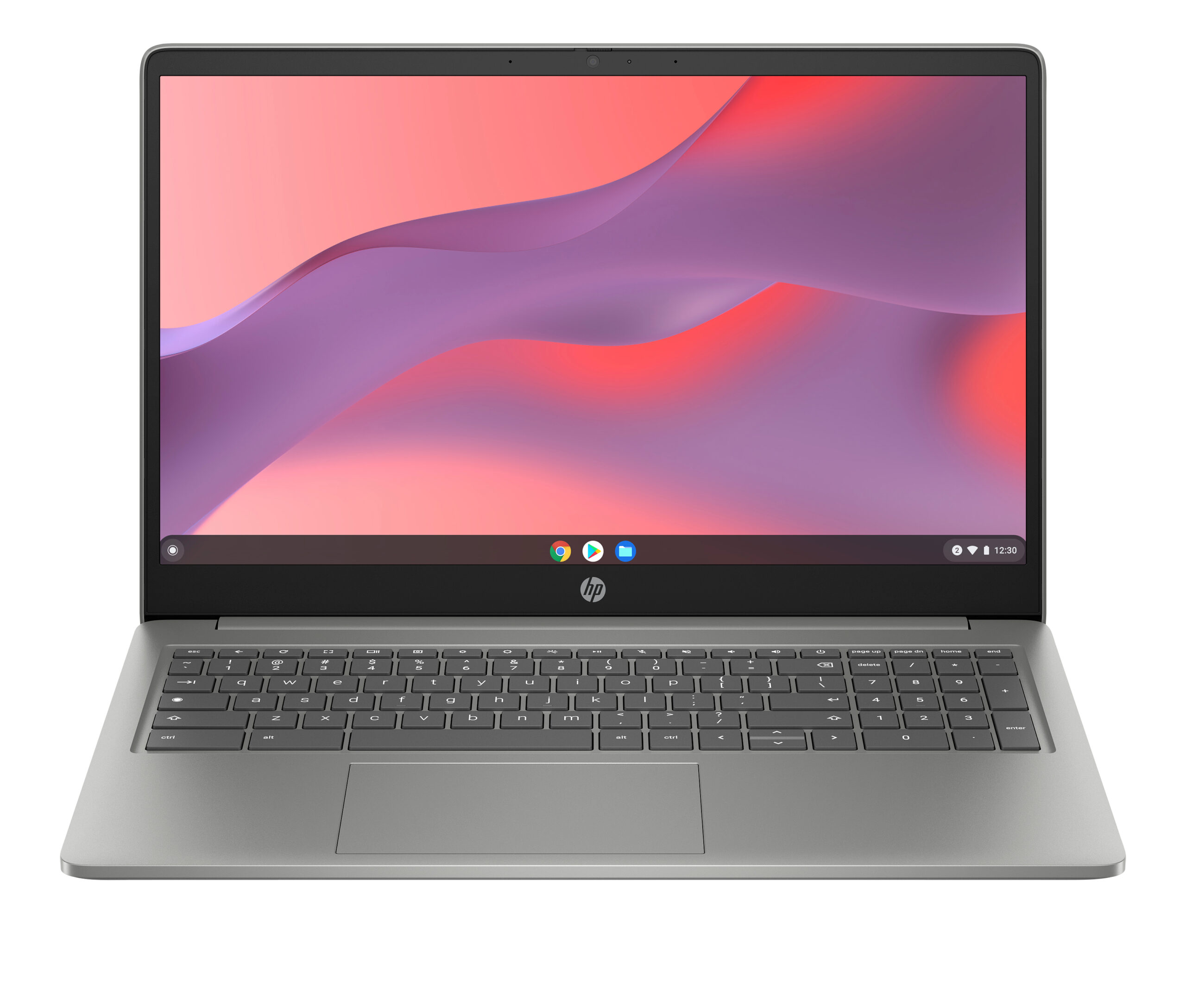 HP Chromebook 15a-nb0006na Intel® N N100 39.6 cm (15.6″) HD 4 GB LPDDR5-SDRAM 128 GB UFS Wi-Fi 6 (802.11ax) ChromeOS Silver